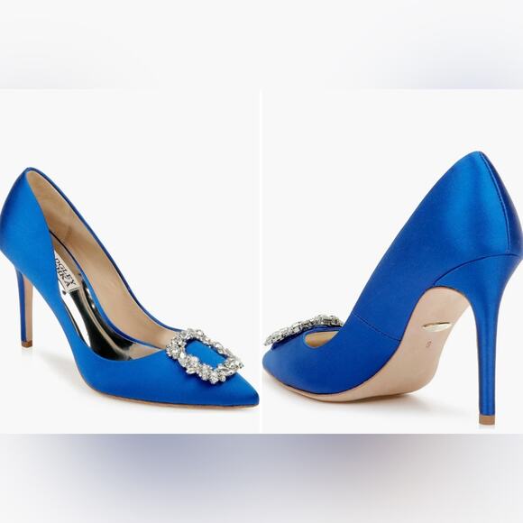Badgley Mischka Collection Cher Crystal Embellished Pump Size 7 - Picture 1 of 12